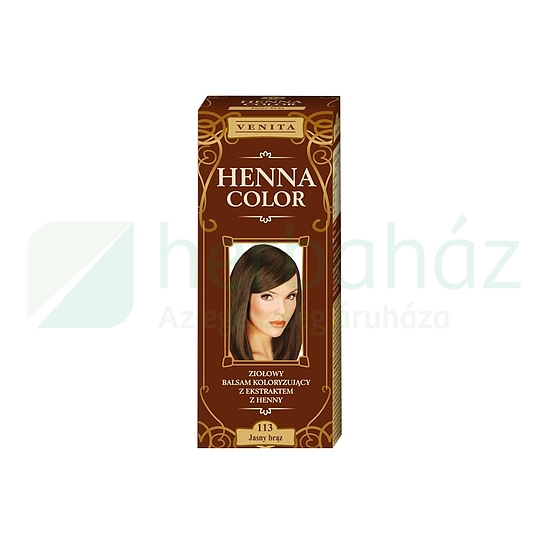 HENNA COLOR HAJFESTÉK 113 VILÁGOSBARNA 75ML