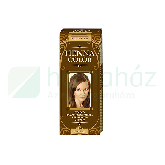 HENNA COLOR HAJFESTÉK 114 ARANYBARNA 75ML