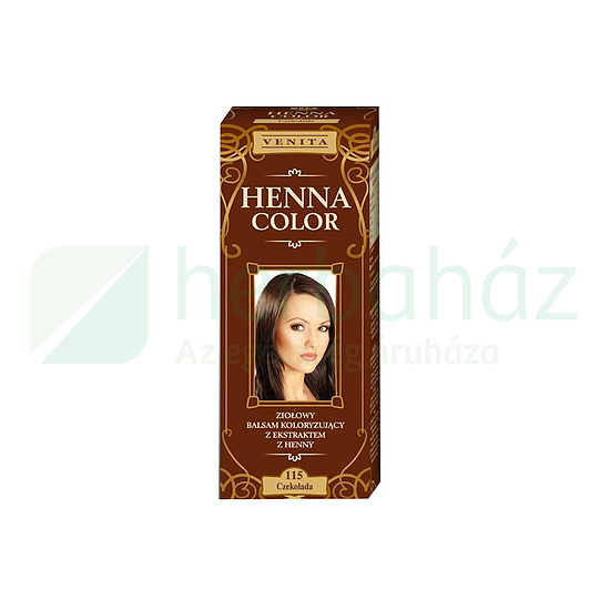 HENNA COLOR HAJFESTÉK 115 CSOKOLÁDÉBARNA 75ML