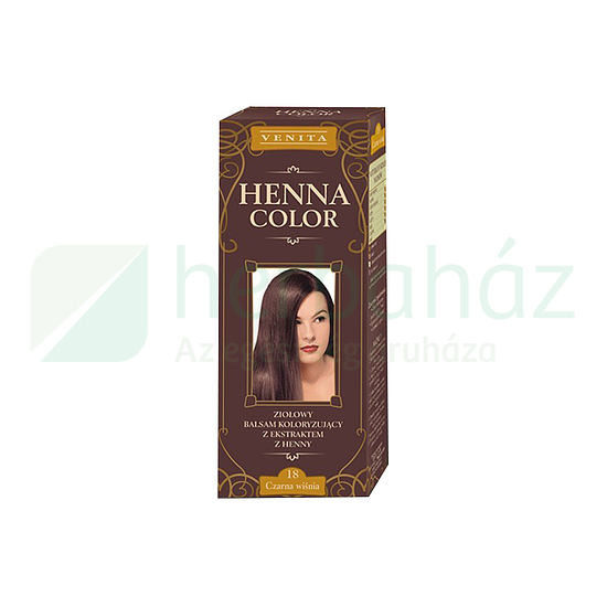 HENNA COLOR HAJFESTÉK 18 FEKETE MEGGY 75ML