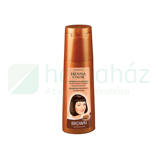 HENNA COLOR HAJSAMPON GYÓGYNÖVÉNYES BARNA ÉS VÖRÖS HAJRA 250ML