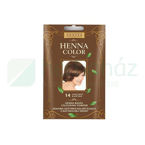 HENNA COLOR HAJSZÍNEZŐPOR 14 GESZTENYEBARNA 25G