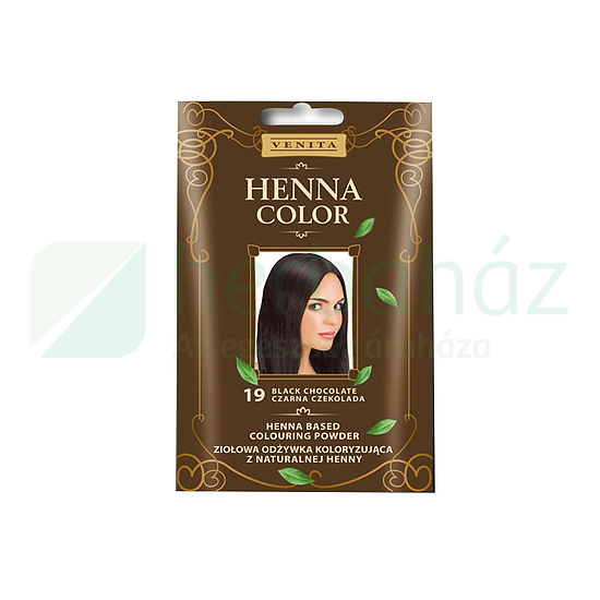 HENNA COLOR HAJSZÍNEZŐPOR 19 FEKETE CSOKOLÁDÉ 25G