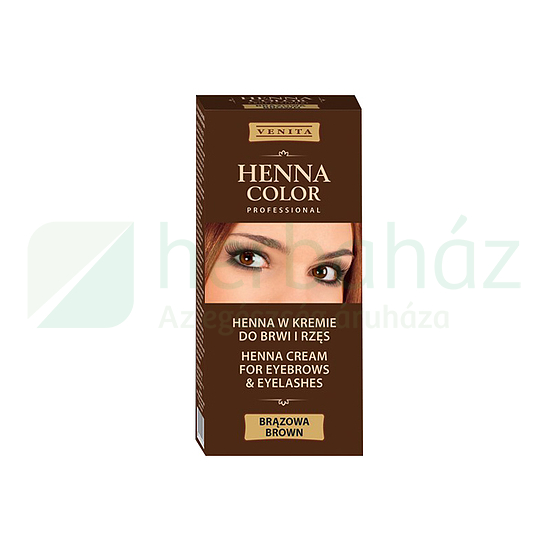 HENNA COLOR SZEMÖLDÖK ÉS SZEMPILLA KRÉMFESTÉK BARNA 15G