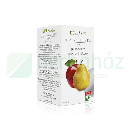 HERBÁRIA GYÜMÖLCSTEA ALMA-KÖRTE ÍZŰ FILTERES 40G