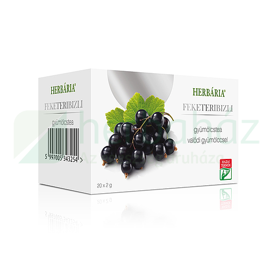 HERBÁRIA GYÜMÖLCSTEA FEKETERIBIZLI ÍZŰ FILTERES 40G