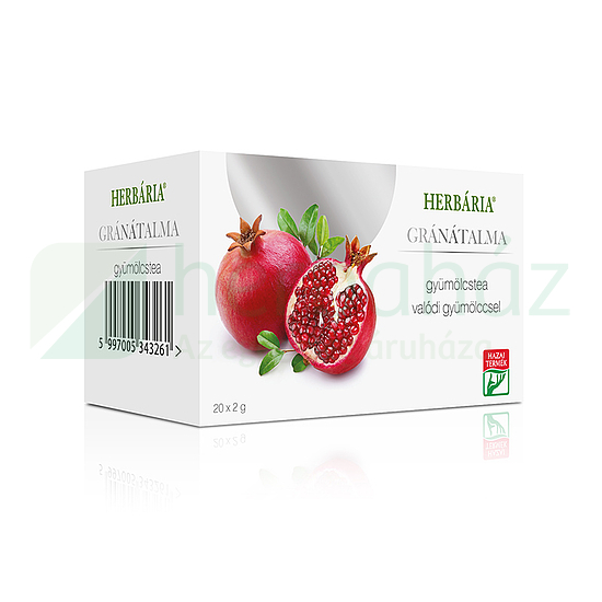 HERBÁRIA GYÜMÖLCSTEA GRÁNÁTALMA ÍZŰ FILTERES 40G