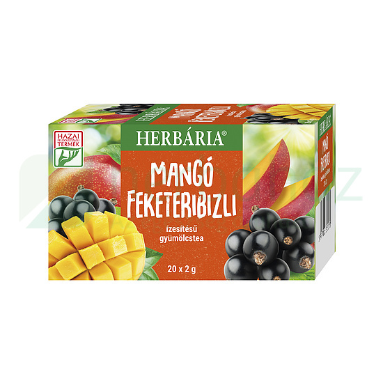 HERBÁRIA GYÜMÖLCSTEA MANGÓ FEKETERIBIZLI ÍZESÍTÉSŰ FILTERES 20DB