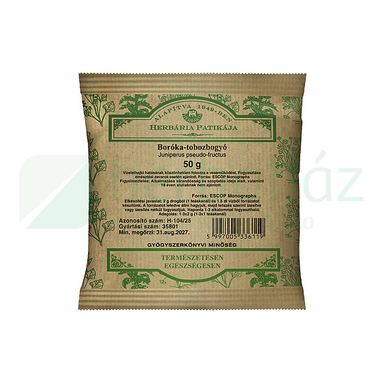 HERBÁRIA TEA BORÓKA-TOBOZBOGYÓ SZÁLAS 50G