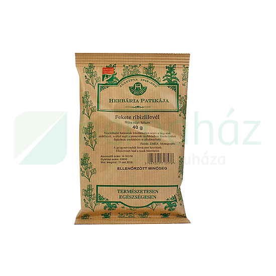 HERBÁRIA TEA FEKETERIBIZLI LEVÉL SZÁLAS 40G