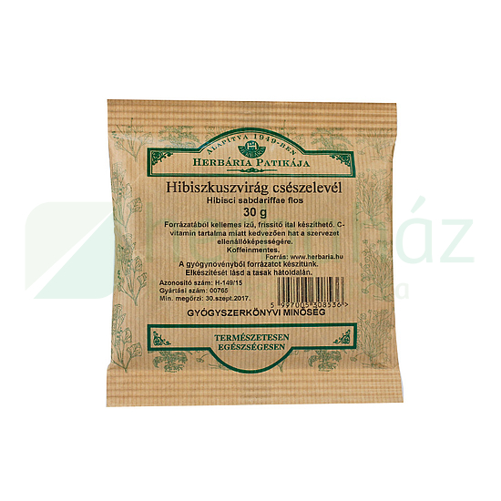 HERBÁRIA TEA HIBISZKUSZVIRÁG SZÁLAS 30G