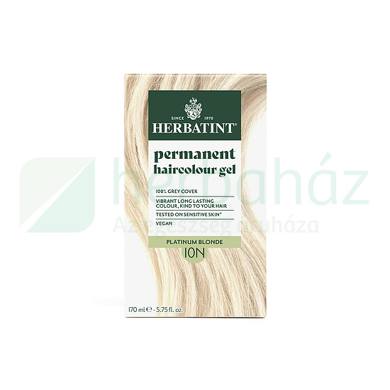 HERBATINT TERMÉSZETES TARTÓS HAJFESTÉK 10N (PLATINASZŐKE) 170ML