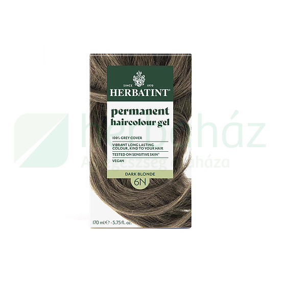 HERBATINT TERMÉSZETES TARTÓS HAJFESTÉK 6N ( SÖTÉTSZŐKE) 170ML