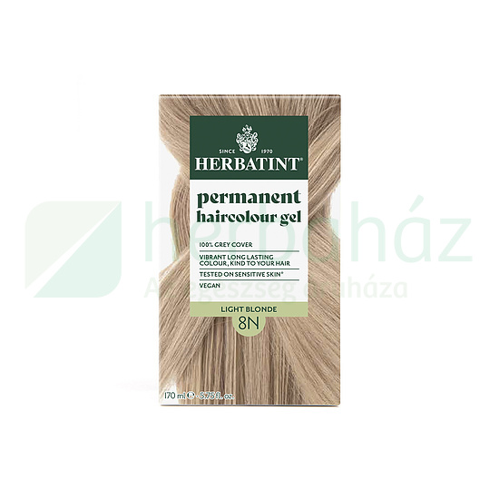 HERBATINT TERMÉSZETES TARTÓS HAJFESTÉK 8N (VILÁGOS SZŐKE) 170ML