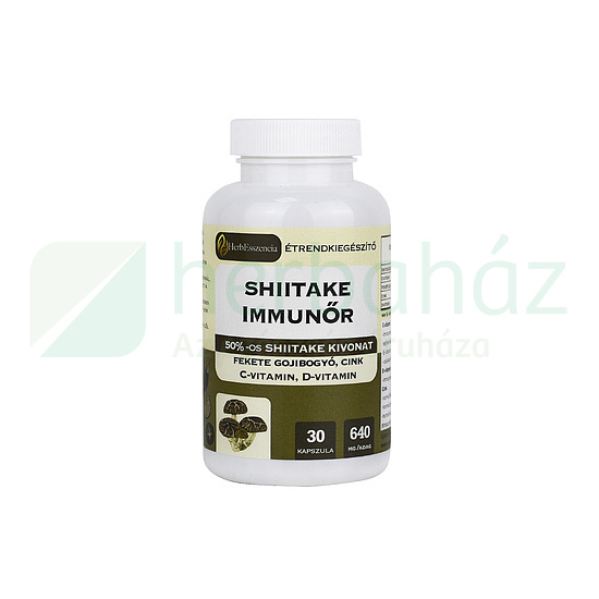 HERBESSZENCIA SHIITAKE IMMUNŐR ÉTREND-KIEGÉSZÍTŐ 30DB