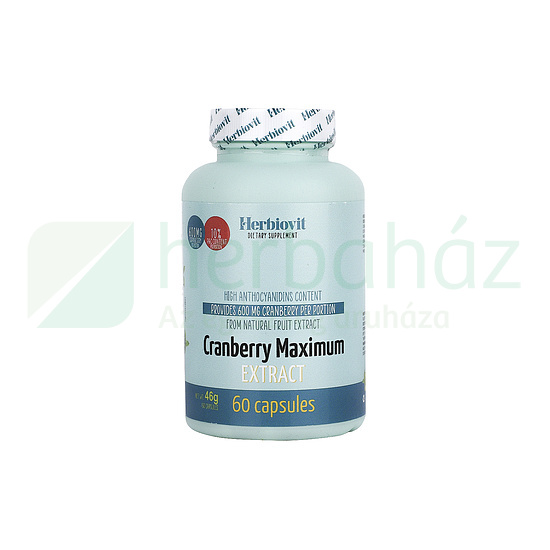 HERBIOVIT CRANBERRY MAXIMUM EXTRACT KAPSZULA 60DB