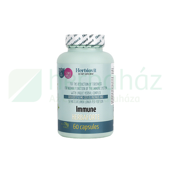 HERBIOVIT IMMUNE HERBAFORTE KAPSZULA 60DB