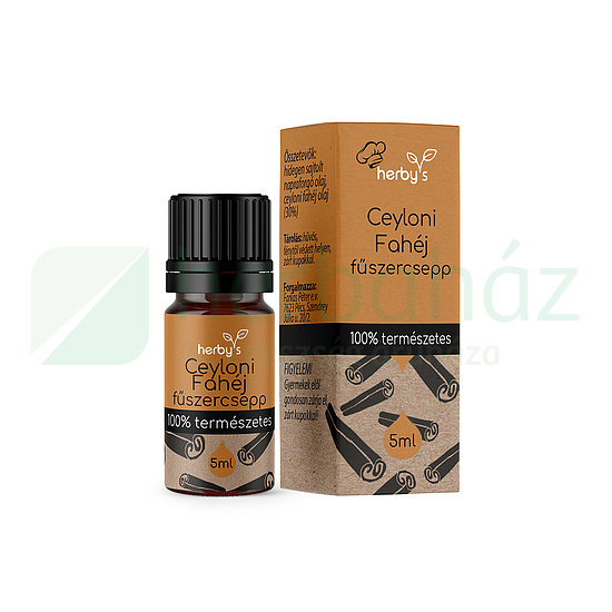 HERBYS CEYLONI FAHÉJ FŰSZERCSEPP 100% TERMÉSZETES 5ML