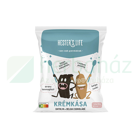 HESTERS LIFE KRÉMKÁSA DATOLYA ÉS BELGACSOKOLÁDÉ 50G