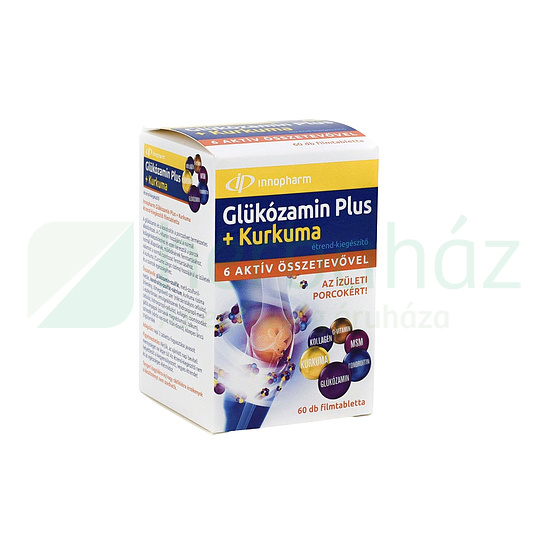 INNOPHARM GLÜKOZAMIN PLUS+ KURKUMA FILMTABLETTA 60DB