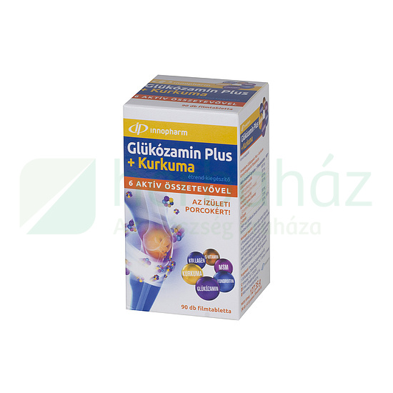 INNOPHARM GLÜKÓZAMIN PLUS + KURKUMA FILMTABLETTA 90DB