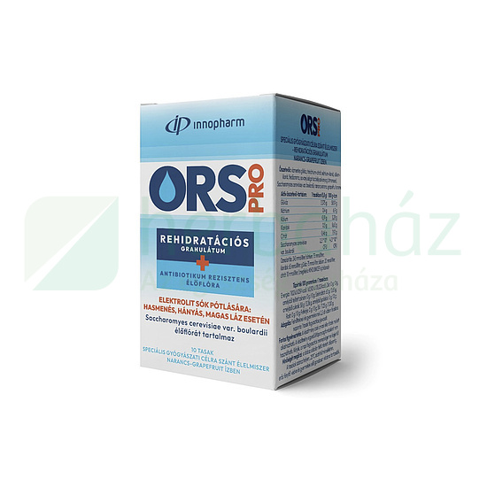 INNOPHARM ORS PRO ÉLŐFLÓRÁS REHIDRATÁCIÓS GRANULÁTUM NARANCS-GRAPEFRUIT ÍZŰ 10DB