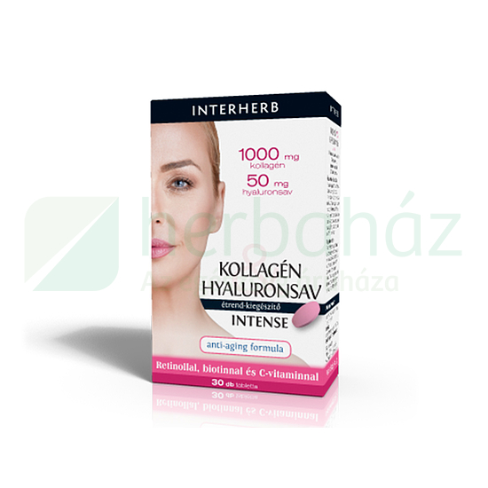 INTERHERB KOLLAGÉN -HYALURONSAV INTENSE TABLETTA 30DB