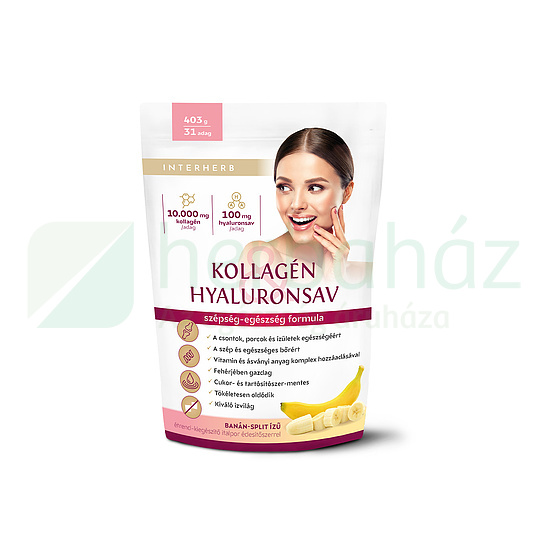 INTERHERB KOLLAGÉN&HYALURONSAV ITALPOR BANÁN-SPLIT ÍZŰ 403G