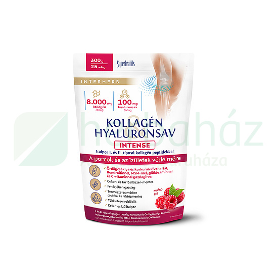 INTERHERB KOLLAGÉN&HYALURONSAV INTENSE PORCÉPÍTŐ ITALPOR MÁLNAÍZŰ 300G