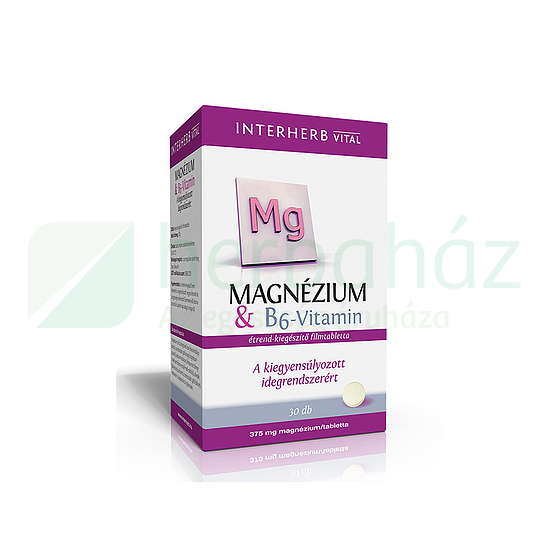 INTERHERB MAGNÉZIUM + B6 -VITAMIN TABLETTA 30DB