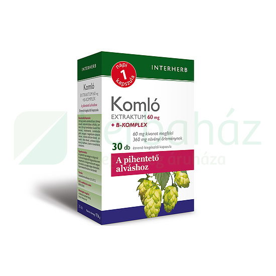 INTERHERB NAPI 1 KOMLÓ EXTRAKTUM + B-KOMPLEX KAPSZULA 30DB