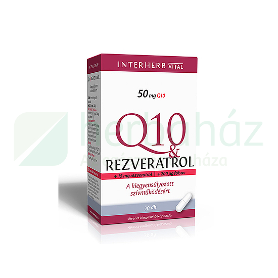 INTERHERB Q10&REZVERATROL KAPSZULA 30DB