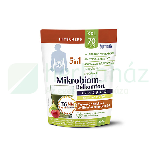 INTERHERB XXL  MIKROBIOM-BÉLKOMFORT 5IN1 ITALPOR ALMA-KÖRTE ÍZŰ 210G