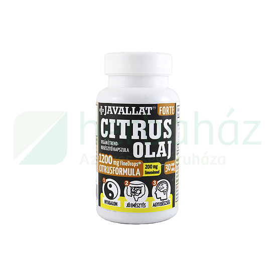 JAVALLAT FORTE CITRUS OLAJ ÉTREND-KIEGÉSZÍTŐ KAPSZULA 60DB