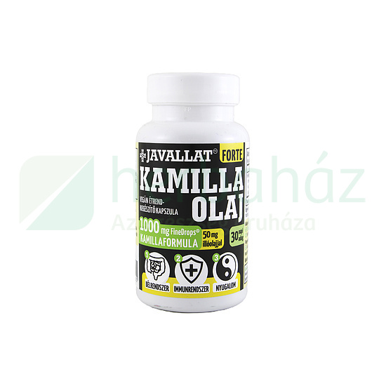 JAVALLAT FORTE KAMILLA OLAJ ÉTREND-KIEGÉSZÍTŐ KAPSZULA 60DB
