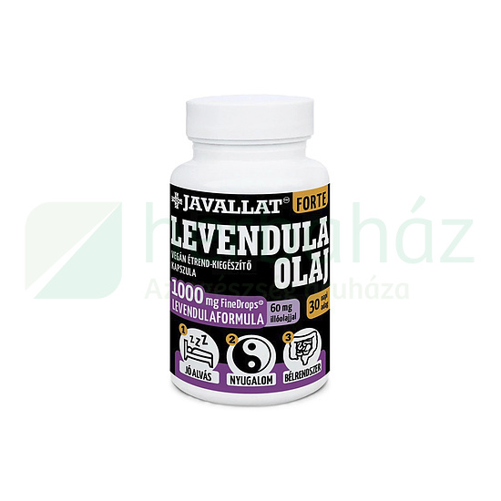 JAVALLAT FORTE LEVENDULA OLAJ ÉTREND-KIEGÉSZÍTŐ KAPSZULA 60DB
