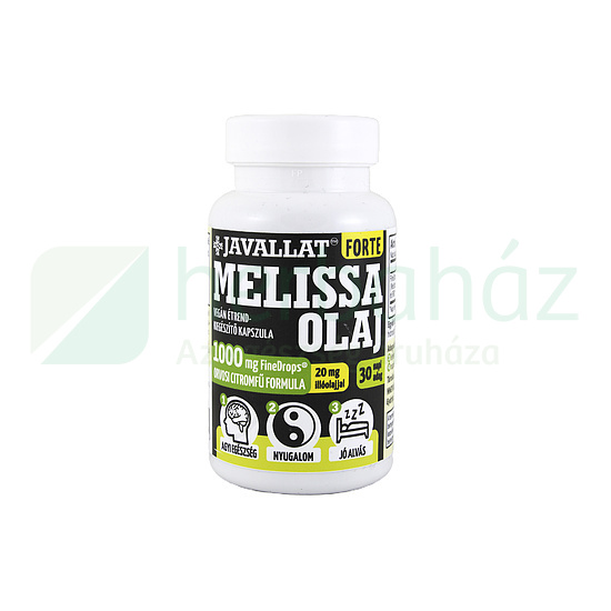 JAVALLAT FORTE MELISSA OLAJ ÉTREND-KIEGÉSZÍTŐ KAPSZULA 60DB