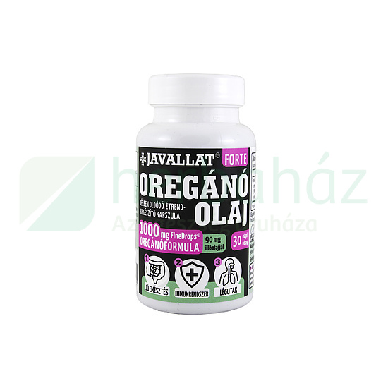 JAVALLAT FORTE OREGÁNÓ OLAJ ÉTREND-KIEGÉSZÍTŐ KAPSZULA 60DB