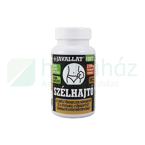 JAVALLAT FORTE SZÉLHAJTÓ KOMPLEX ÉTREND-KIEGÉSZÍTŐ GYÓGYNÖVÉNYEKKEL KAPSZULA 60DB