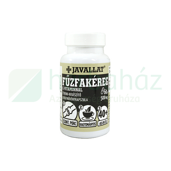 JAVALLAT FŰZFAKÉREG C-VITAMINNAL ÉTREND-KIEGÉSZÍTŐ GYÓGYNÖVÉNYKAPSZULA 60DB