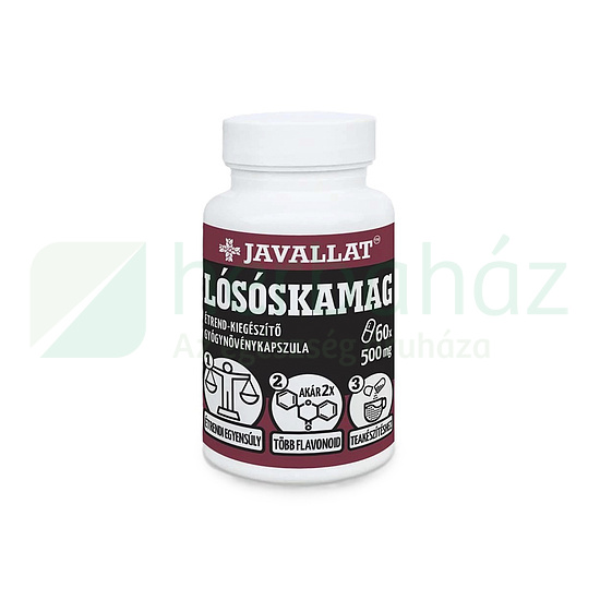 JAVALLAT LÓSÓSKAMAG ÉTREND-KIEGÉSZÍTŐ GYÓGYNÖVÉNYKAPSZULA 60DB