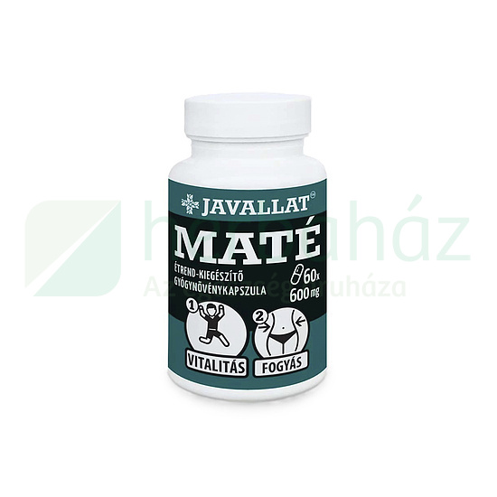 JAVALLAT MATÉ ÉTREND-KIEGÉSZÍTŐ GYÓGYNÖVÉNYKAPSZULA 60DB