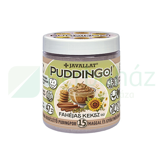 JAVALLAT PUDDINGO! FAHÉJAS KEKSZ ÍZŰ ÉTREND-KIEGÉSZÍTŐ PUDINGPOR 360G