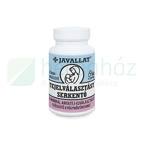 JAVALLAT TEJELVÁLASZTÁST SERKENTŐ ÉTREND-KIEGÉSZÍTŐ GYÓGYNÖVÉNYEKKEL KAPSZULA 60DB