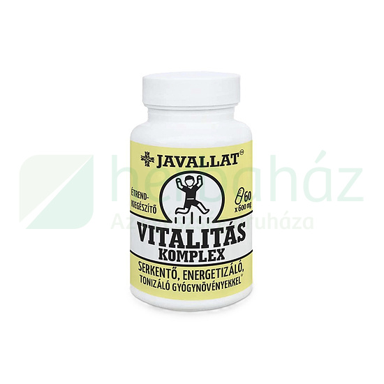 JAVALLAT VITALITÁS KOMPLEX ÉTREND-KIEGÉSZÍTŐ GYÓGYNÖVÉNYEKKEL KAPSZULA 60DB