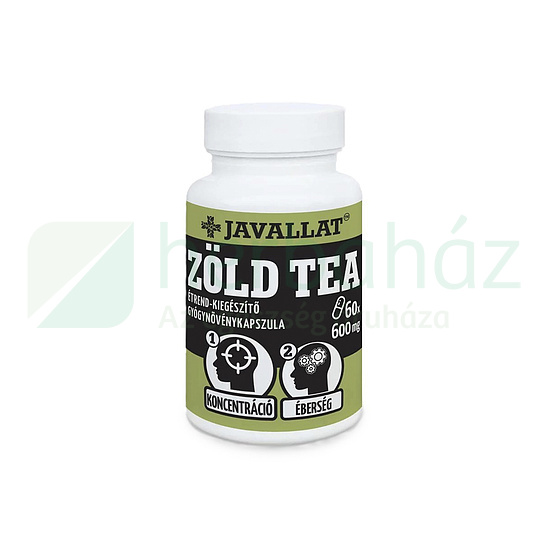 JAVALLAT ZÖLD TEA ÉTREND-KIEGÉSZÍTŐ GYÓGYNÖVÉNYKAPSZULA 60DB