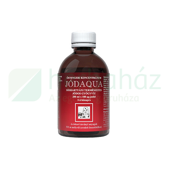 JÓDAQUA SÓSHARTYÁNI TERMÉSZETES JÓDOS GYÓGYVÍZ 200ML DRS+50FT BETÉTDÍJ