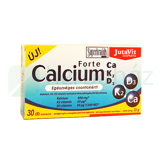 JUTAVIT CALCIUM FORTE CA/K2/D3/ TABLETTA 30DB