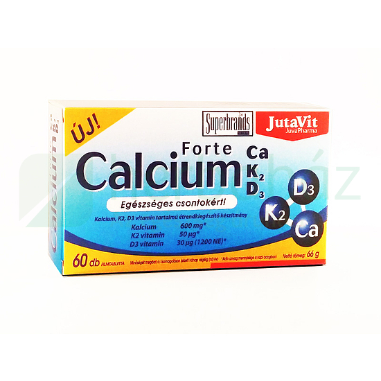 JUTAVIT CALCIUM FORTE CA/K2/D3/ TABLETTA 60DB