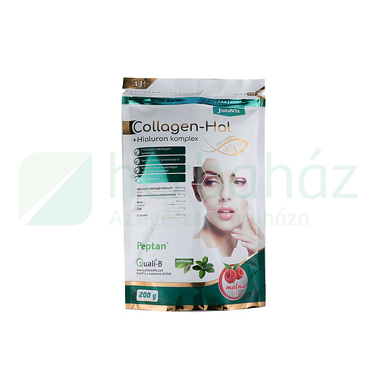 JUTAVIT COLLAGEN-HAL+HIALURON KOMPLEX MÁLNA ÍZŰ 200G